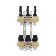 Колекторний блок з витратомірами та євроконусами Raftec GOLD 1"х3 LCR-1.3